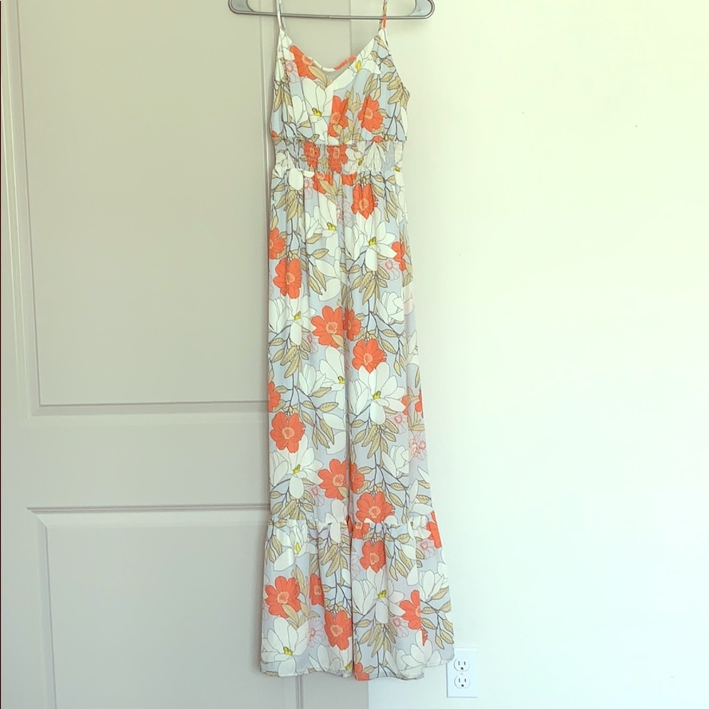 Maxi floral summer dress